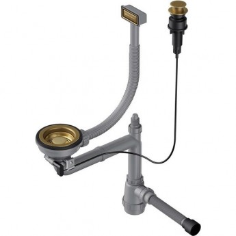 Арматура для одночашевых моек с декоративной решеткой OMOIKIRI WK-1-GB